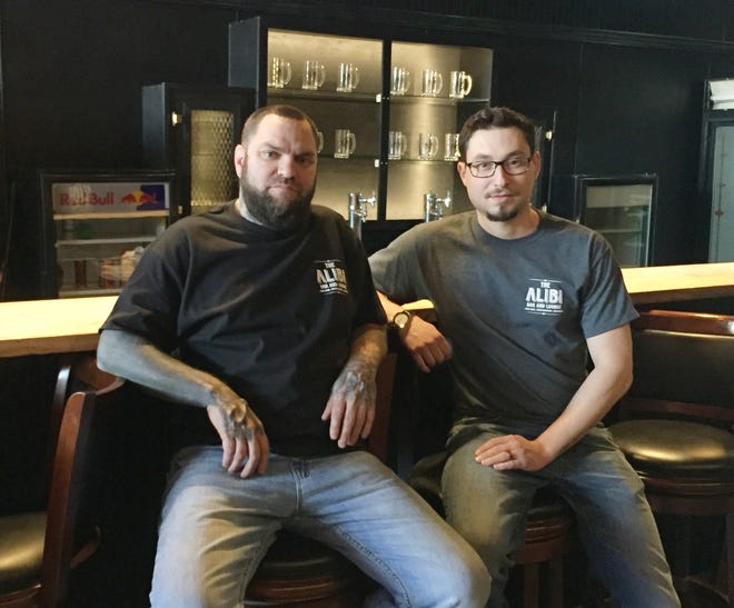 Tony Crowder (left) and Glenn Fesko are opening The Alibi, a new bar located at 28 Salem St. in Thomasville. [Ben Coley/The Dispatch]