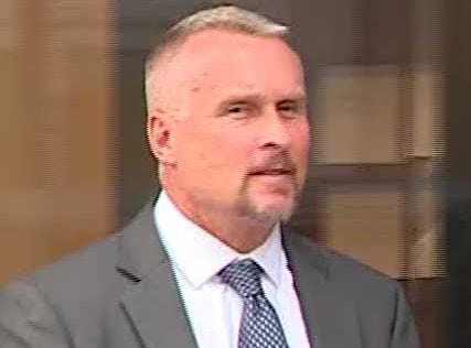Retired State Trooper Daren DeJong pleadedd guilty in U.S. District Court in Boston in connection with the State Police overtime scandal. (WCVB)