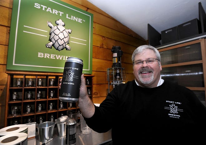Start Line Brewing Company owner Ted Twinney said the Hopkinton brewery will be closed for about a week after a fire inside the barn that houses the business.  [Daily News file photo by Art Illman]