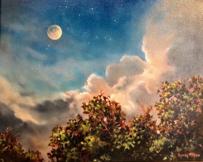 "Moonrise," an oil painting on canvas, by Sydney McKenna. [CONTRIBUTED]