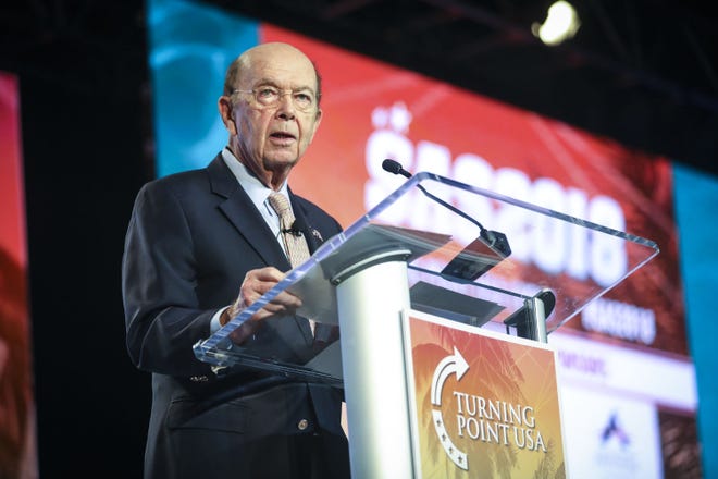 Commerce Secretary Wilbur Ross speaks at the Turning Point USA Student Action Summit at the Palm Beach Convention Center Friday, December 21, 2018. [BRUCE R. BENNETT/palmbeachpost.com]