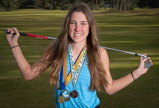 Girls Golfer of the Year Reni Jancsik led Ponte Vedra to a fifth-place finish at state in 2018, was medalist in five matches and finished first at district. [PETER WILLOTT/THE RECORD]