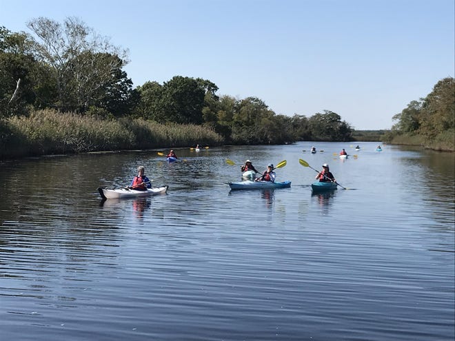 A lifelong learning class offered by the Marshfield Council on Aging took participants on the Green Harbor River in September 2018.

[Courtesy Photo]