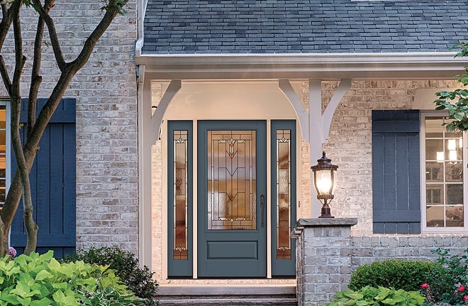 It's hard to believe, but a Therma-Tru fiberglass door unit stained correctly will look like a wood door to 90 percent of the people who enter your home. Why choose a fiberglass door unit over wood, steel and aluminum-clad doors? A beautiful look and lower cost without rot, rust, dings or scratches are all great reasons. [Therma-Tru]