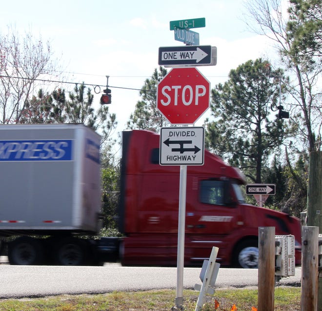 Construction of a roundabout at the intersection of U.S. 1 and Old Dixie Highway in Flagler County began this week. [News-Journal file]