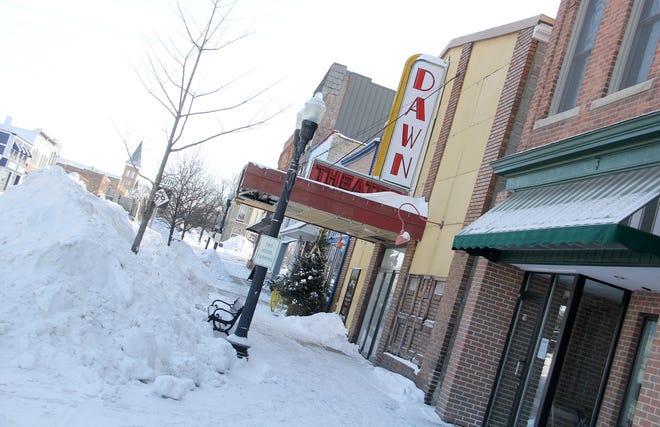 The three bids received by TIFA for the renovation of the Dawn Theater all came in over budget with the lowest being $1.9 million. [ANDY BARRAND/Hillsdale Daily News Photo]