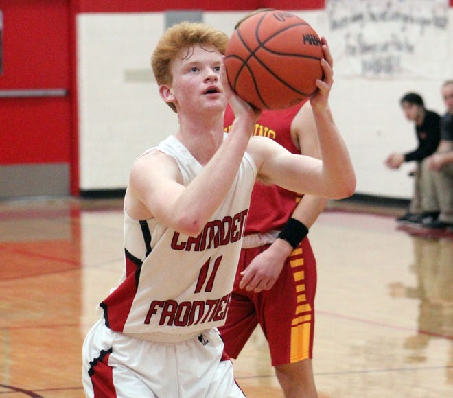 C-F's Trey Follis (11) scored 14 points to help the Redskins beat Hillsdale Academy on Friday. (HDN FILE PHOTO)