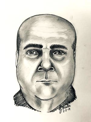 A sketch of the attempted abductor was released on Saturday. [COURTESY PHOTO]