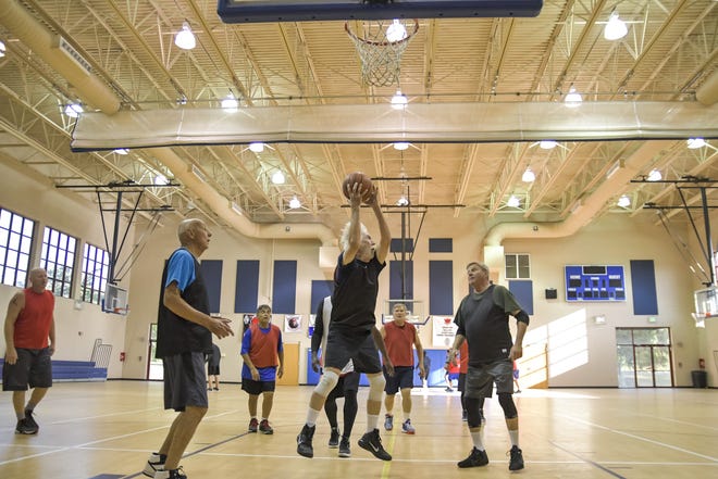 The Leesburg Recreation Department holds open gym hours throughout the week. The cost to play is $2 a day or $20 a year for adults and $1 a day or $10 a year for youths ages 12 to 17. [PAUL RYAN / CORRESPONDENT]
