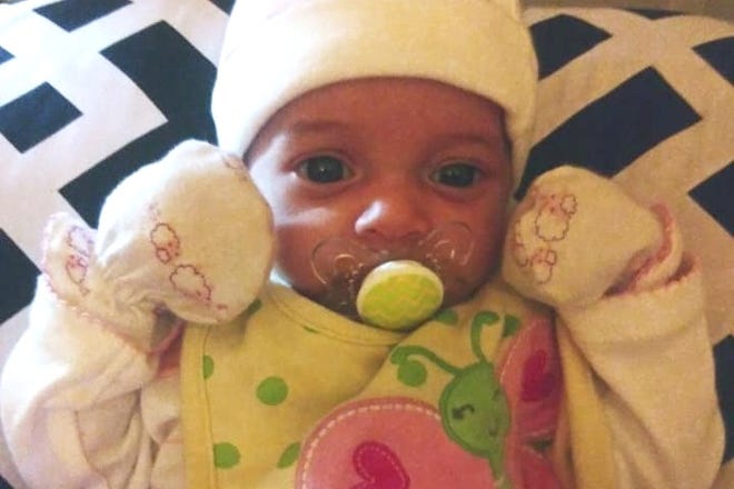 Zoe Robles Vallespi, 6-weeks-old, was killed in a crash on East State Road 40 in Marion County on Friday, Feb. 1, 2019. [Gofundme.com]