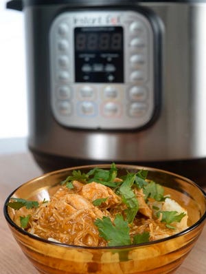 Instant Pot Pulled Chicken is made simpler with a multi-cooker. [Greg Wohlford/Erie Times-News]