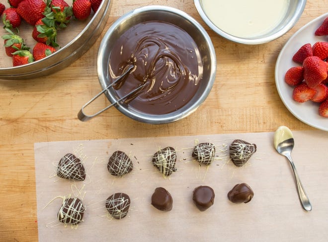 Amy's Ice Creams chocolate covered strawberries are available to pick up Feb. 13-15. (Contributed)