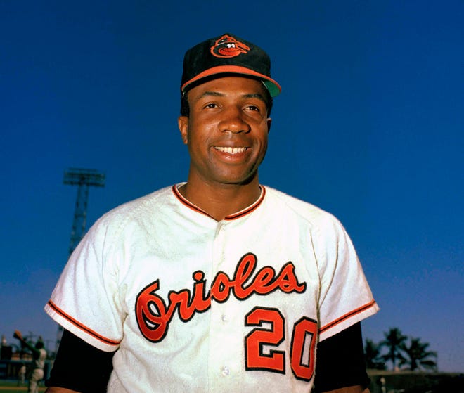 Hall of Famer Frank Robinson, the first black manager in Major League Baseball and the only player to win the MVP award in both leagues, has died. He was 83. Robinson had been in hospice care at his home in Bel Air. MLB confirmed his death Thursday, [AP Photo/File]