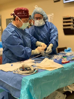 Dr. Nghia Hoang, a cardiac electrophysiologist, moved from Pennsylvania to Bay County last month to perform the cryoablation procedure at Bay Medical Center. Hoang treated his first patient at the hospital with the procedure last week. [CONTRIBUTED PHOTO]