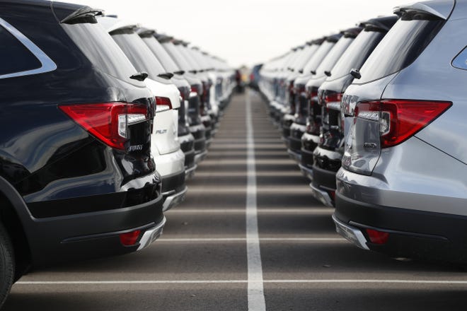 Sport-utility vehicle and trruck sales in Northeast Ohio rose 8.1 percent last month over January 2018. [David Zalubowski/Associated Press file]