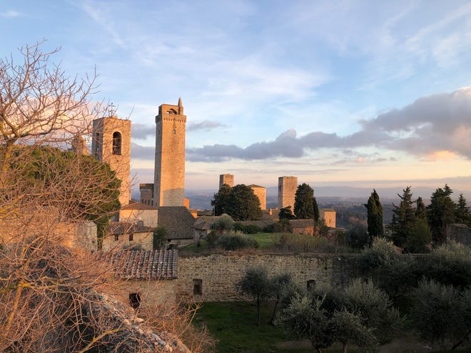 The towers of San Gimignano in Tuscany [Courtesy the Anderson family]