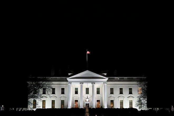 FILE - In this Jan. 23, 2019, file photo, a view of the White House in Washington, Wednesday, Jan. 23, 2019. Borrowing a word from Democrats, a new White House report says changes made to the Affordable Care Act under President Donald Trump didn’t amount to “sabotage.” (AP Photo/Susan Walsh, File)