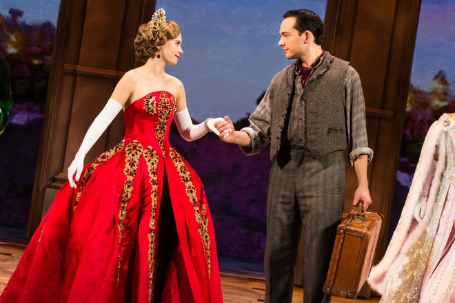Lila Coogan (Anya) and Stephen Brower (Dmitry) star in the Broadway Across America production of "Anastasia." [Contributed by Evan Zimmerman, MurphyMade]