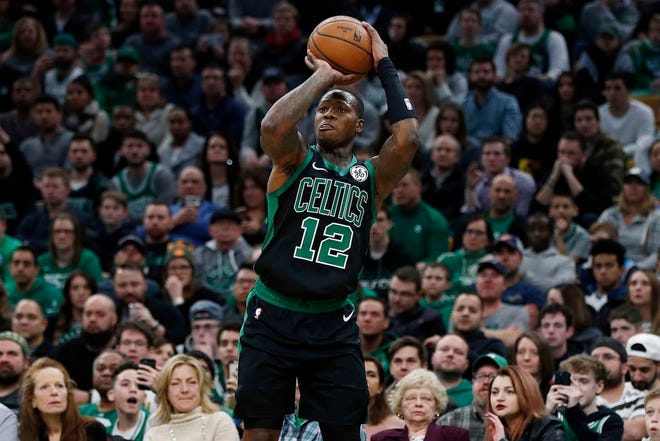 Guard Terry Rozier came off the bench for the Celtics in Saturday's game against the Clippers. He will start in Kyrie Irving's place for Boston in Tuesday's game at Philadelphia.