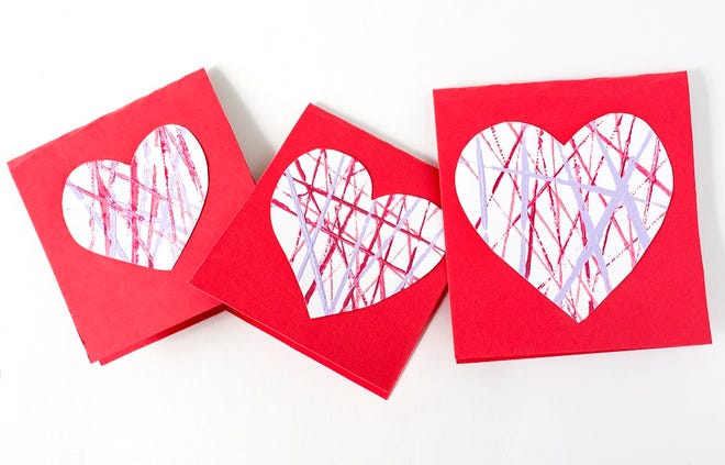 Children can make these cards with just a few supplies found around the house.