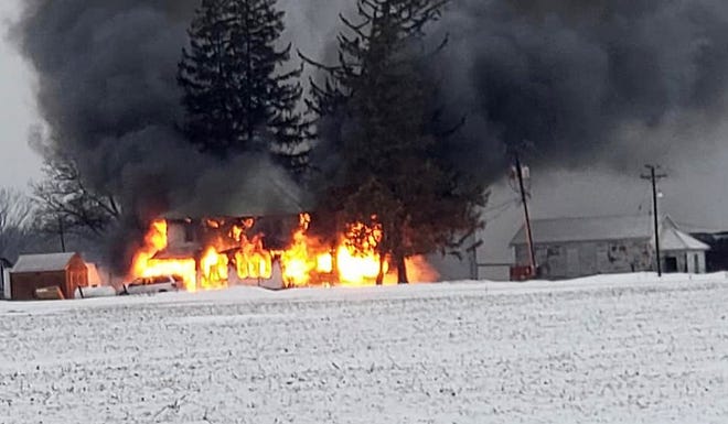 A Mercer County family lost everything in a house fire Monday, Feb. 11, in rural Aledo.