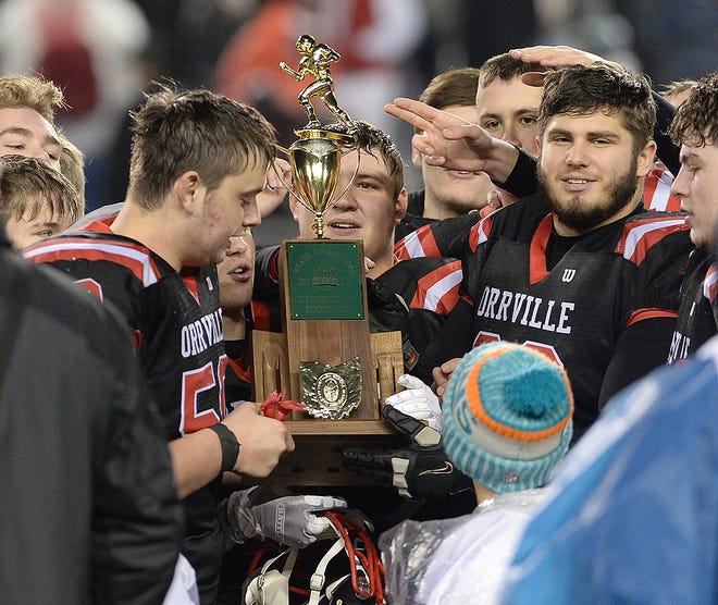 Orrville won the OHSAA Division V state championship at Tom Benson Hall of Fame Stadium, Dec. 1, 2018. (CantonRep.com / Ray Stewart)