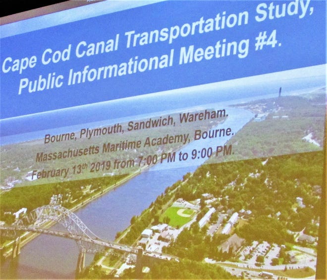 Massachusetts Department of Transportation officials held their final informational forum into its four-year-old canal transportation study at Massachusetts Maritime Academy February 13.



Photo by Paul Gately