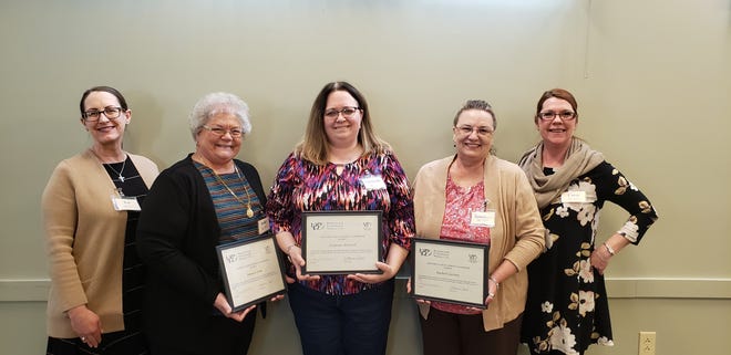 Area residents recently graduated from the Business and Professional Women Individual Development Program. Pictured, from left: ID Co-Chair Kat Blust, graduates Rebecca Treat, Stephanie Bridwell and Rachel Courtney and ID Co-Chair Carey McMasters. PHOTO PROVIDED