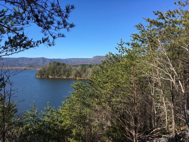View of Lake James and Blue Ridge Mountains from Fonta Flora Trail. [PHOTO BY BILL POTEAT/THE GAZETTE]