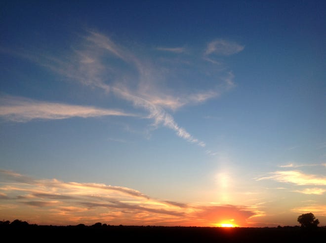 A Kansas sunset. [Courtesy Don Dauber]