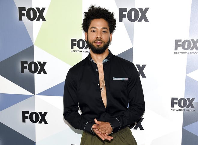 Actor and singer Jussie Smollett attends the Fox Networks Group 2018 programming presentation after party at Wollman Rink in Central Park in New York on Monday, May 14, 2018. Smollett, who is black and gay, has said he was attacked by two masked men shouting racial and anti-gay slurs early Jan. 29, 2019. Chicago police said on Saturday, Feb. 16, "the trajectory of the investigation" into the reported attack on Smollett has shifted and they want to conduct another interview with the "Empire" actor. (Photo by Evan Agostini/Invision/AP, File)