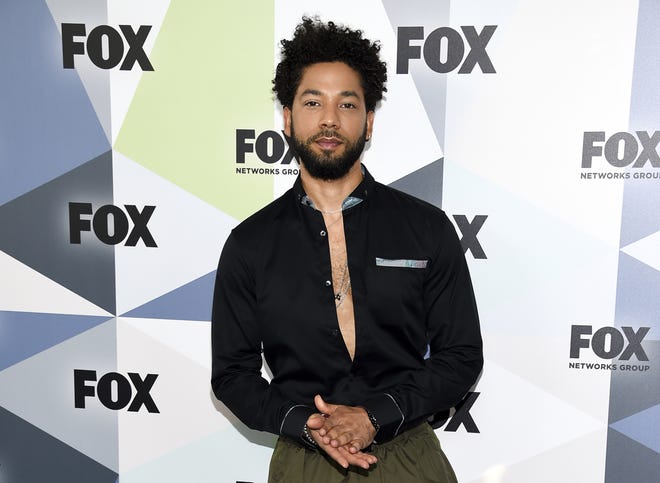 In this Monday, May 14, 2018 file photo, actor and singer Jussie Smollett attends the Fox Networks Group 2018 programming presentation after party at Wollman Rink in Central Park in New York. Smollett, who is black and gay, has said he was attacked by two masked men shouting racial and anti-gay slurs early Jan. 29, 2019. Chicago police said on Saturday, Feb. 16, "the trajectory of the investigation" into the reported attack on Smollett has shifted and they want to conduct another interview with the "Empire" actor. (Photo by Evan Agostini/Invision/AP, File)