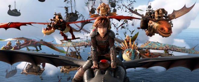 Hiccup, voiced by Jay Baruchel, in "How to Train Your Dragon: The Hidden World." [DreamWorks Animation/Universal Pictures]