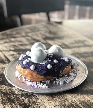 Gourdough's "purple, sparkly, Instagramable" Selena-inspired doughnut, "Bidi Bidi Bon Bon," will only be available at its Riverwalk location in San Antonio. (Contributed)