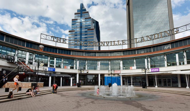 A settlement agreement between the city of Jacksonville and the owners of The Jacksonville Landing would clear the way for the city to demolish the 31-year-old mall and convert the land to another use, such as a possible riverfront park. [Will Dickey/Florida Times-Union]