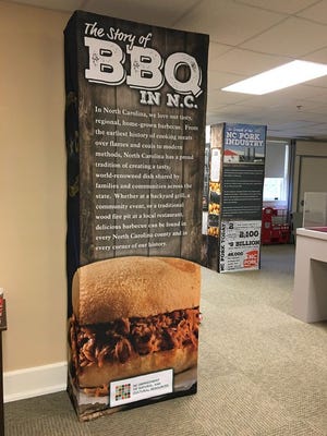 The N.C. Department of Natural and Cultural Resources' traveling exhibit examining the history of barbecue and its continuing place in North Carolina culture will be on display starting Saturday at the Western Office of the N.C. Department of Natural and Cultural Resources is located at 176 Riceville Road, Asheville.