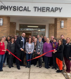 The Canton Area Chamber of Commerce held a ribbon cutting Thursday to welcome The Clayberg to the Chamber Family. Also represented in the photo are members of the Lewistown Chamber of Commerce.
