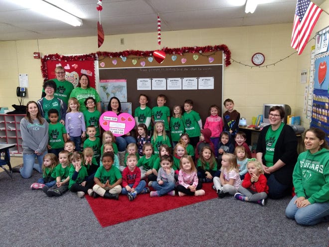 Central Christian Preschool and Child Care Center students raised $1,003.05 for the Open Door Pregnancy Care Center in Hutchinson. [Courtesy]