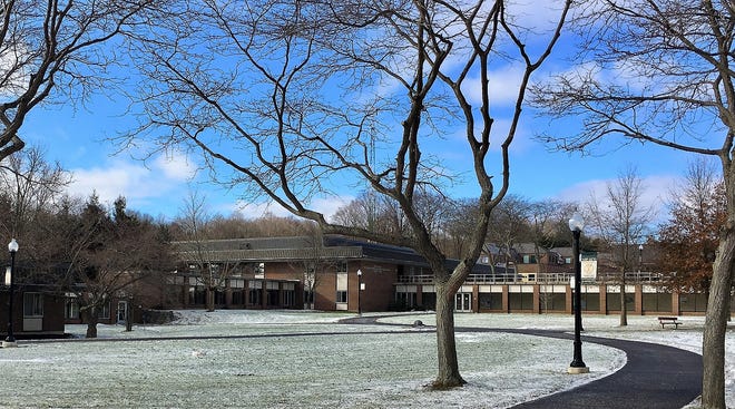 Pictured is the Herkimer College campus during the winter. One area the college is looking to develop more programs for, based on an interest level from students and employer needs, is in the health profession. [SUBMITTED PHOTO]