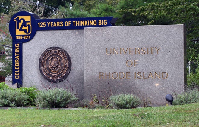 The entrance sign to the URI campus in Kingston. [The Providence Journal/Bob Breidenbach]