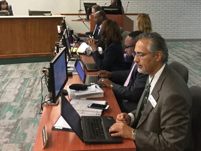 David Feliciano, chief data and accountability officer, said SCCPSS began using a computerized test for beginning kindergarten students in 2017. [Ann Meyer/Savannahnow.com]
