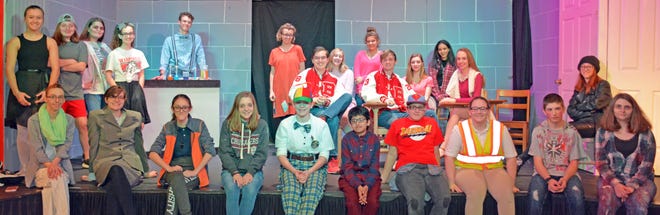 A cast of mostly teenagers is ready to make audiences laugh with Circle Theatre's production of "Not Your Average Zombie Apocalypse" which opens this Friday, Feb. 22. [Jonathan Vickery / Managing Editor]