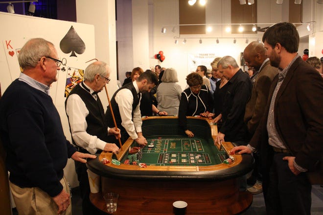 Those attending The Big Chill Casino Night on Jan. 26 played casino-style games using play money. The annual event supports the Cleveland County Arts Council. [SPECIAL TO THE STAR]