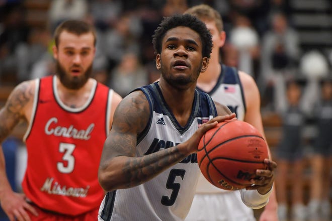 Senior Javion Blake recently moved into the No. 3 spot on Washburn's career scoring chart. Blake has 1,708 points entering Thursday night's showdown against No. 1 Northwest Missouri. [File photograph/The Capital-Journal]