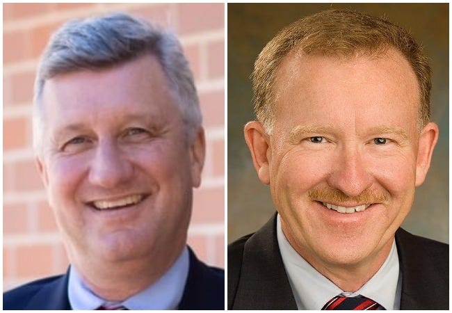 Ward 7 candidates: Brad Carlson and Ald. Joe McMenamin.