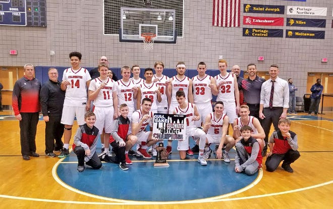 The Coldwater Cardinals secured their second straight district title with a clutch effort versus Gull Lake Friday night.