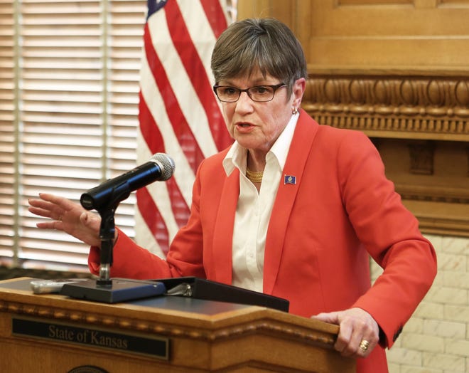 Gov. Laura Kelly said at a news conference Friday the 2019 Legislature should address the school-finance funding issue with more urgency. She also said her administration would soon unveil new standards of ethics and accountability to guide the state procurement process. [Thad Allton/The Capital-Journal]
