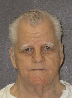 This undated photo provided by the Texas Department of Criminal Justice shows Billie Wayne Coble. The Texas death row prisoner once described by a prosecutor as having "a heart full of scorpions" was set to be executed Thursday, Feb. 28, 2019, for fatally shooting his estranged wife's parents and her brother, who had been a police officer. Coble was condemned for the August 1989 deaths of Robert and Zelda Vicha and their son, Bobby Vicha, at their homes in Axtell, northeast of Waco. (Texas Department of Criminal Justice via AP)