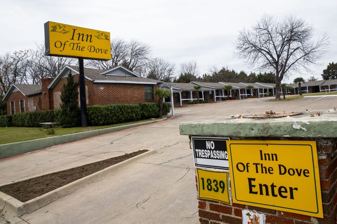 The exterior of the Inn Of The Dove in Dallas. The Inn Of The Dove is the last-standing former Green Book motel in the city of Dallas. [Shaban Athuman/The Dallas Morning News via AP]