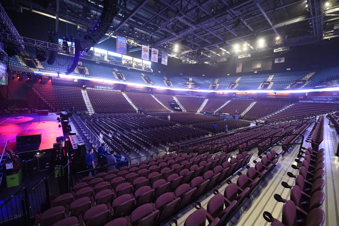 The 10,000-seat Mohegan Sun Arena earned the casino a nomination for the Industry Award "Casino of the Year - Large Capacity for the 54th Academy of Country Music Awards next month. [Khoi Ton/Mohegan Sun]